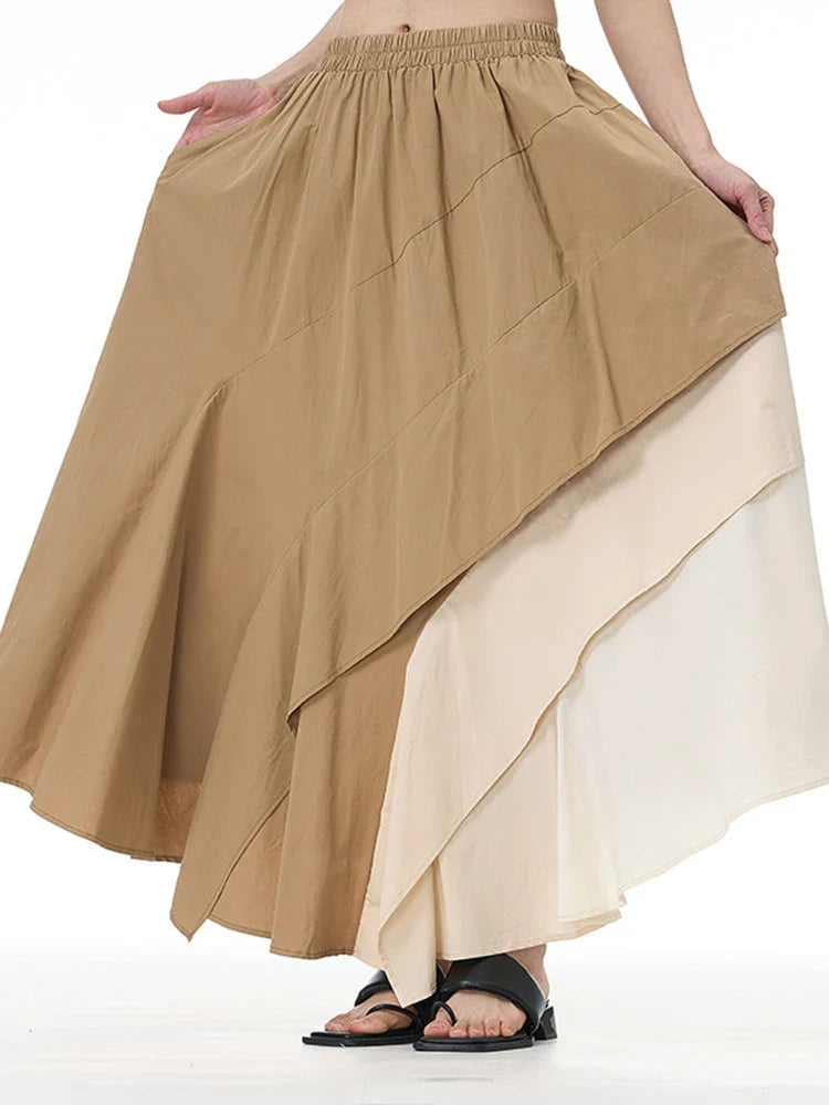 Luxe Asymmetrical Pull-on Skirt