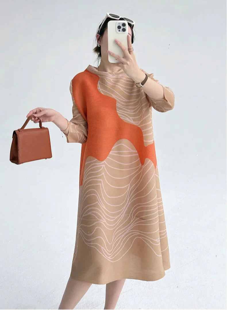 Pleated Tokyo Wave Dress
