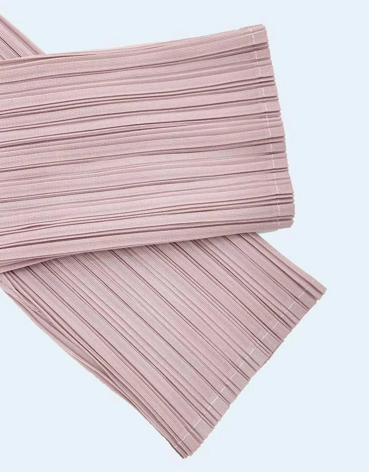 Luxe Pleated Mock Neck Dress