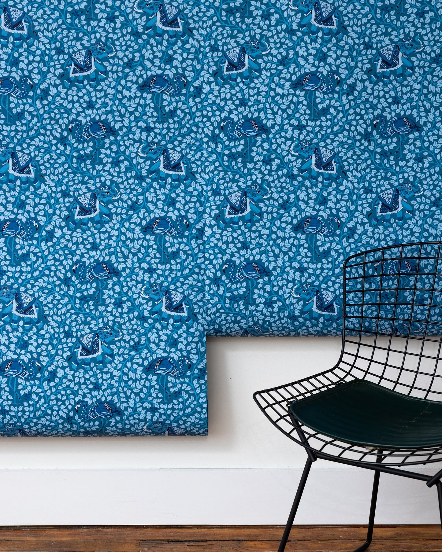 Flamenco - Wallpaper Double Roll - Indigo