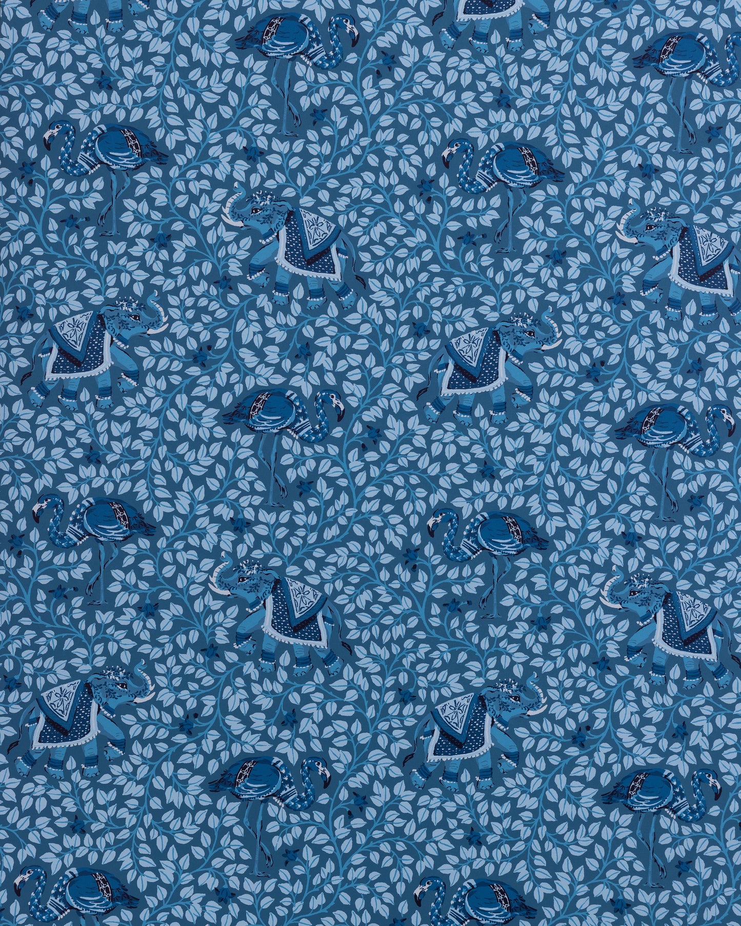 Flamenco - Wallpaper Double Roll - Indigo