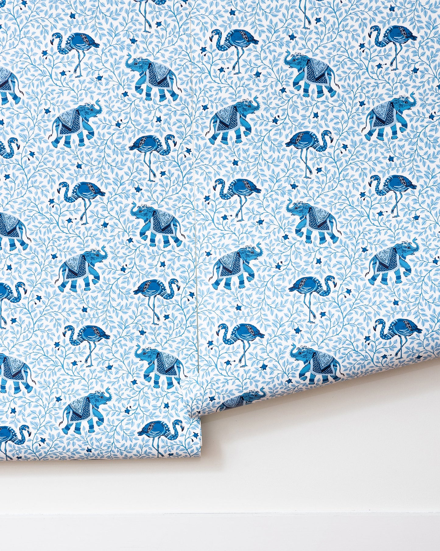 Flamenco - Wallpaper Double Roll - Pale Blue