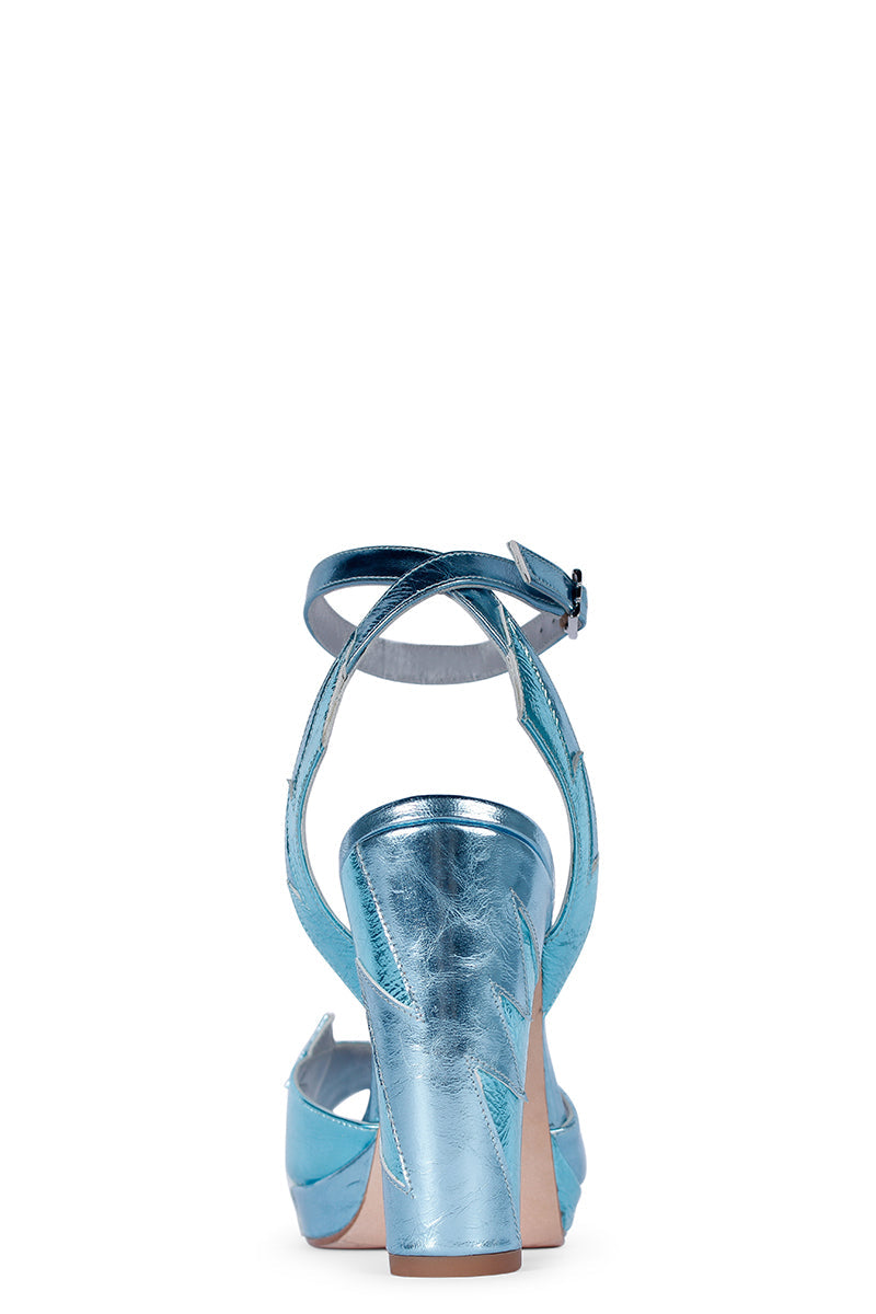 ZIA MID HEELS IN AZURE