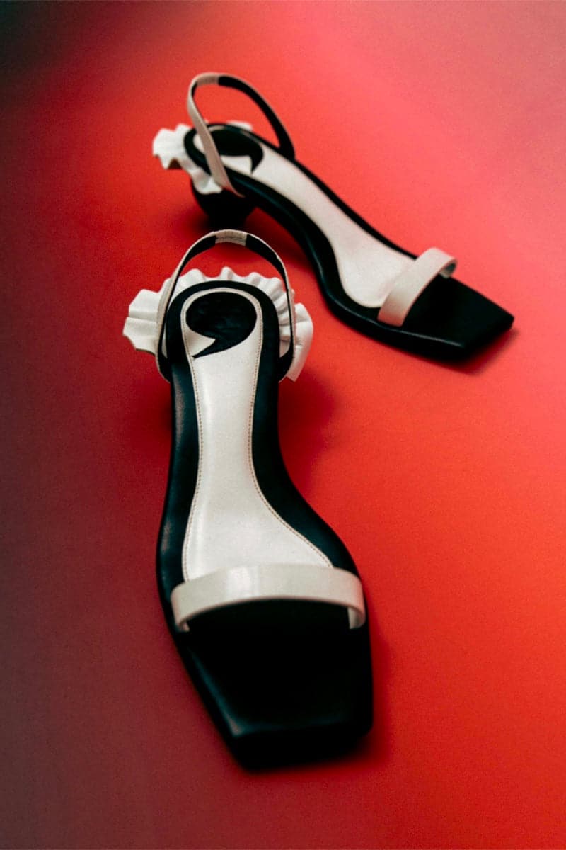PENNY TWO-TONE SANDALS