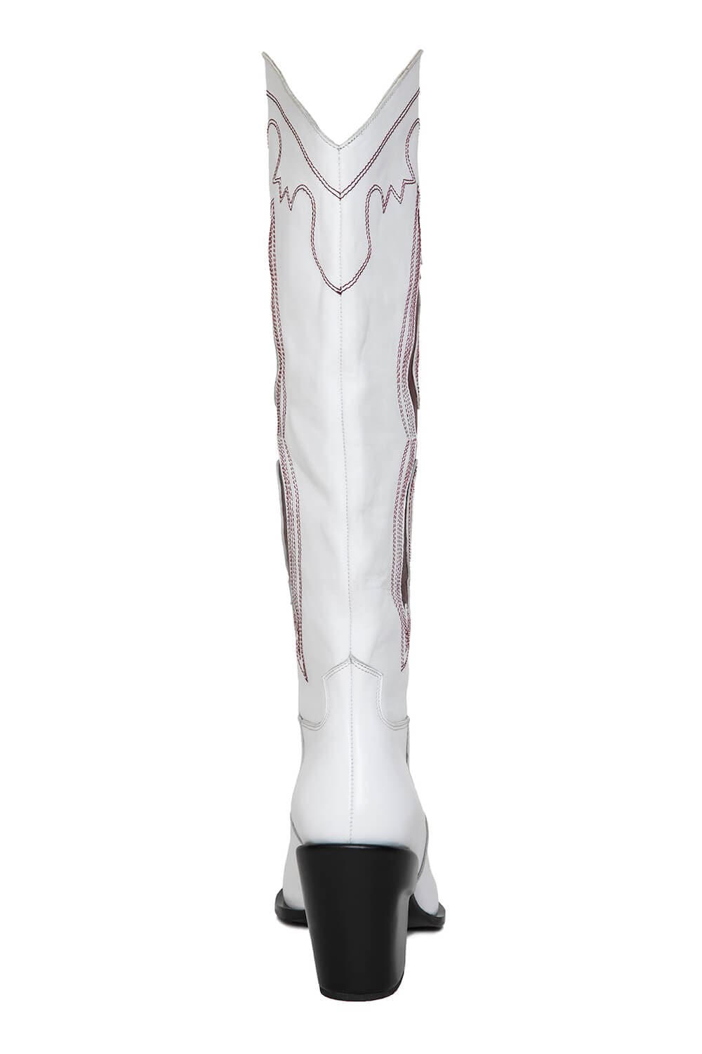 GIGI EMBROIDERED LEATHER KNEE BOOTS
