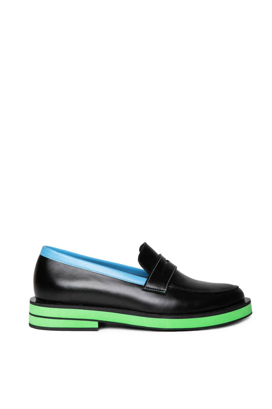 GVASALIA X CULT MIA LEATHER LOAFERS