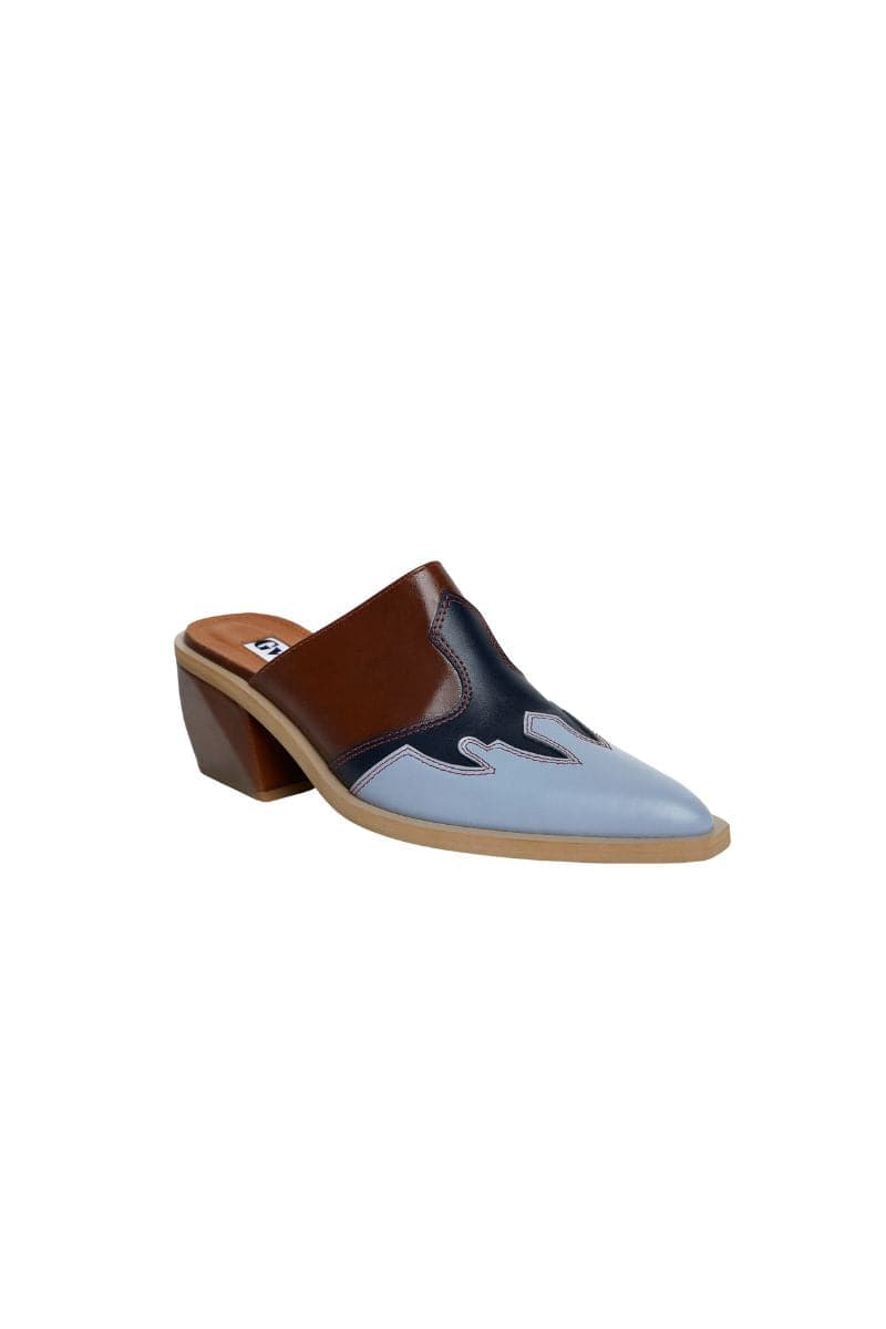 SLINGBACK LEATHER COWBOY SHOES
