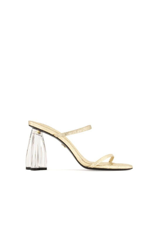 FIORELLINI GOLD GLASS MULES