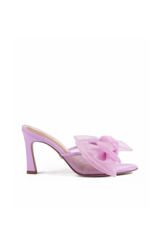 VIOLET BOW MULES