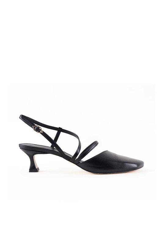 NANCY BLACK STRAPPY HEELS