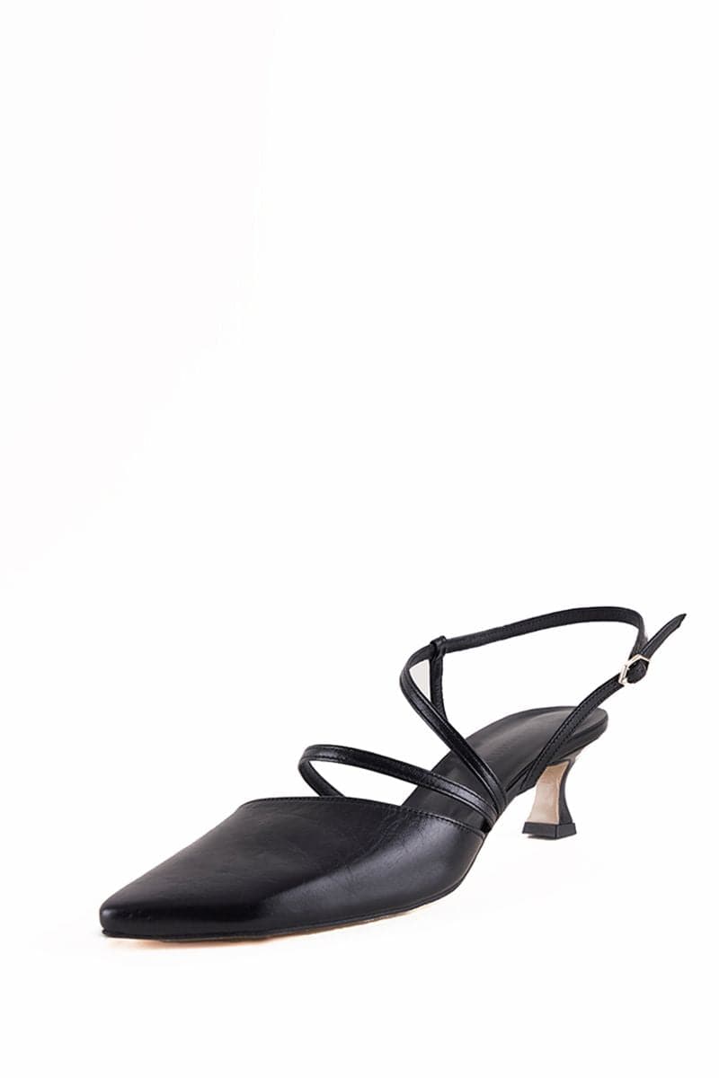 NANCY BLACK STRAPPY HEELS