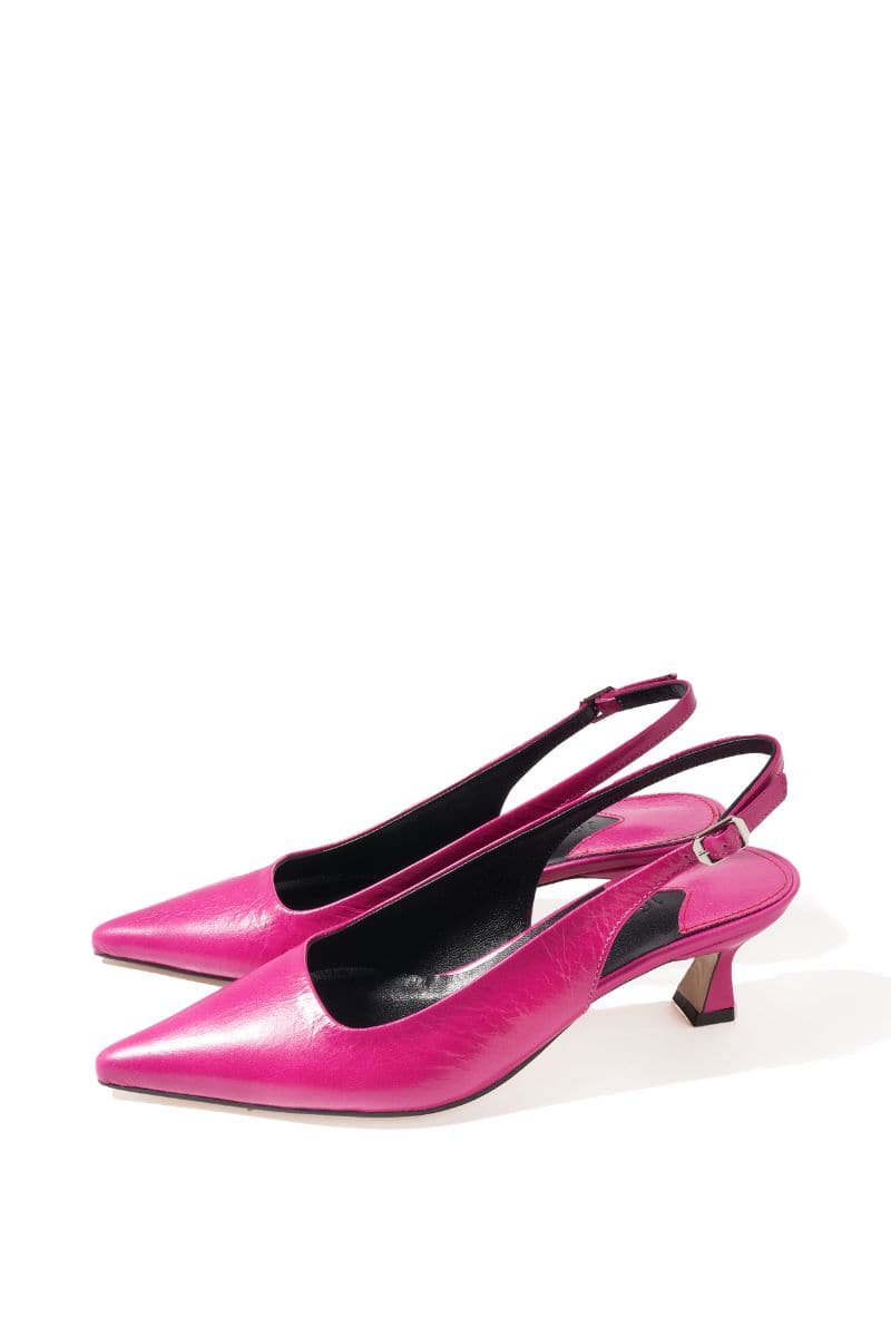 PINK ROSE SLINGBACK HEELS