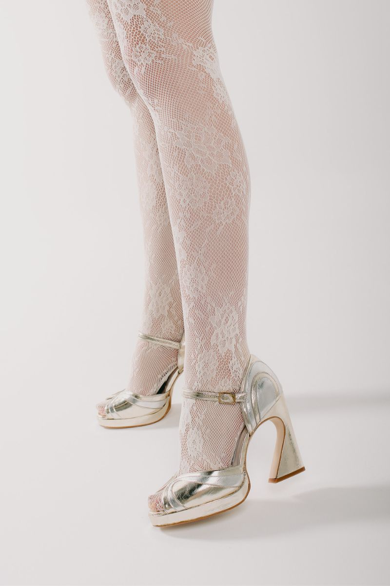 LILLITA HEELS IN GOLD SILVER